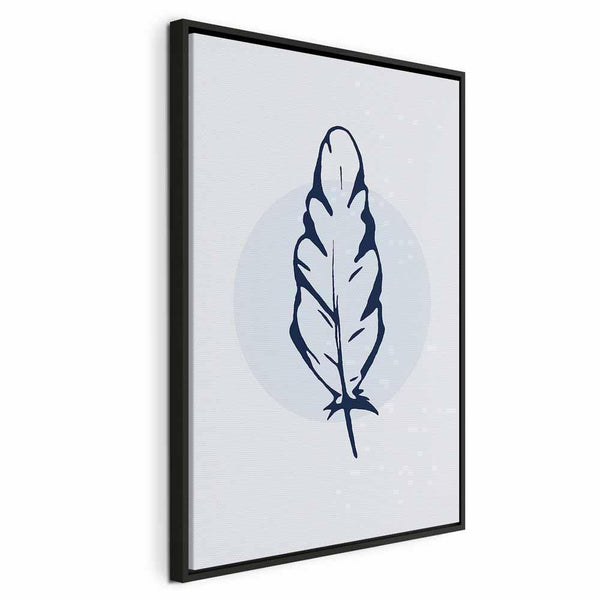 Quadro - Blue Feather (1 Part) Vertical