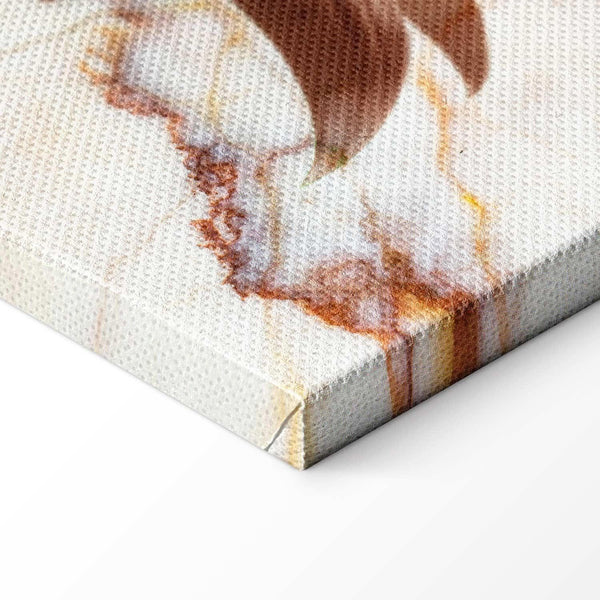 Quadro - Elegance of a Flower (1-part) - Delicate Lily on Marble in Sepia