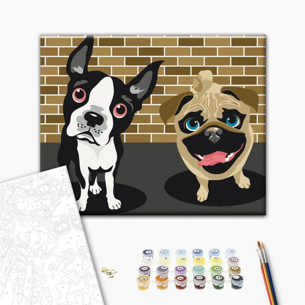 Quadro fai da te - Cute Dogs