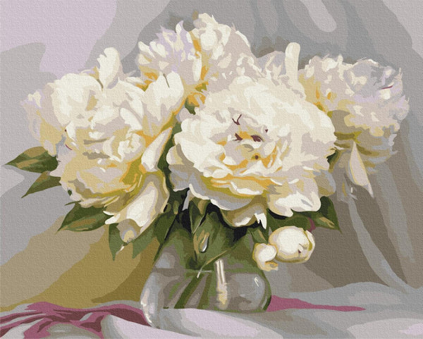Quadro fai da te - Innocent peonies