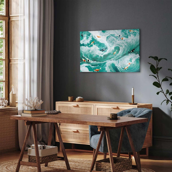 Quadro - Fish and waves