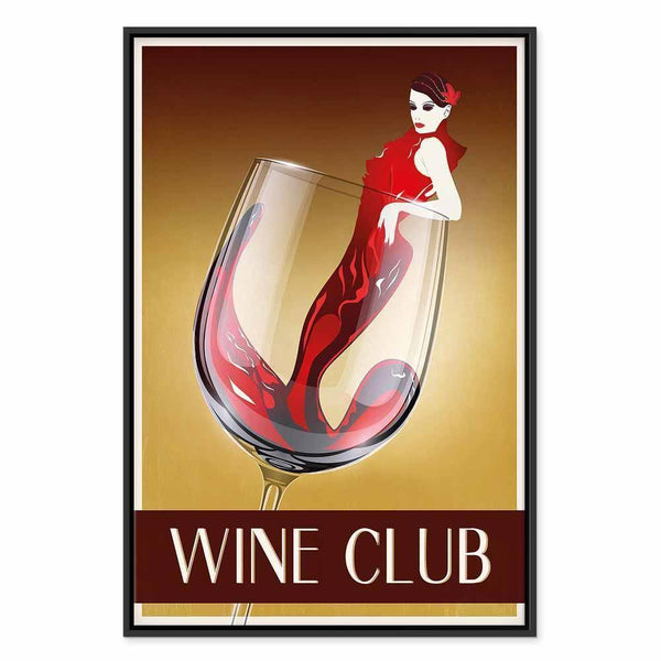 Quadro - Wine Club (1 Part) Vertical