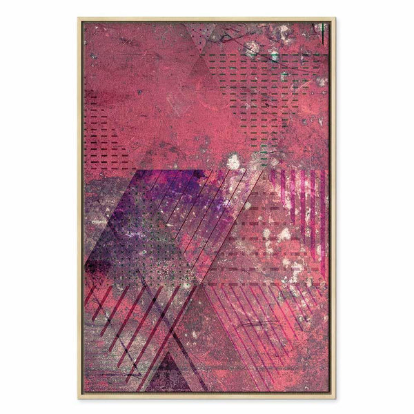 Quadro - Crimson Abstraction (1 Part) Vertical