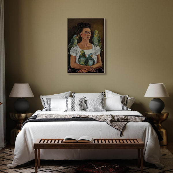 Quadro - Frida Kahlo – Me and My Parrots