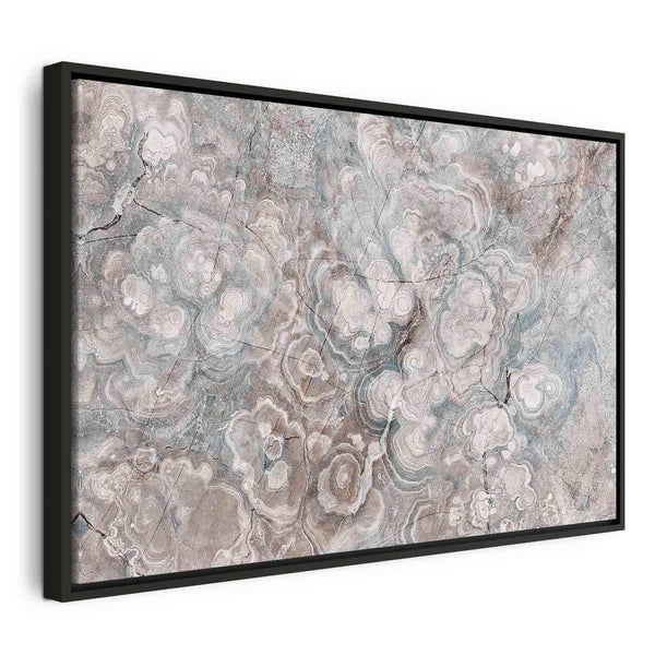 Quadro - Marble flowers – natural stone structure in pastel colours