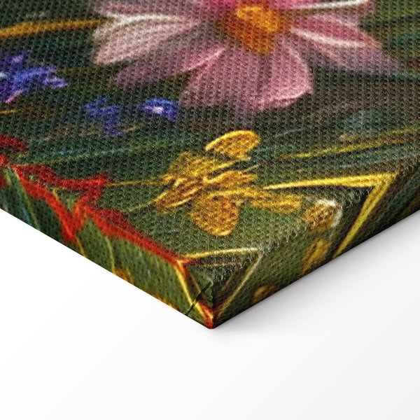 Quadro - Seascape – wildflowers and a view of the rough sea