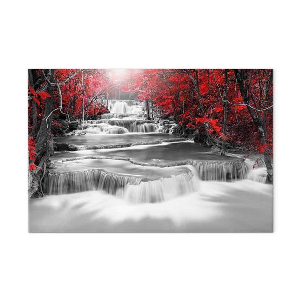 Quadro - Cascade of Thoughts (1 Part) Wide Red