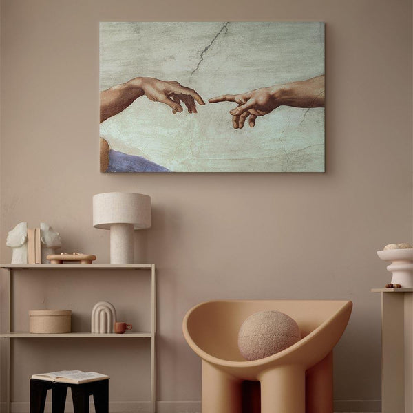 Quadro - Michelangelo – The Creation of Adam (hands)