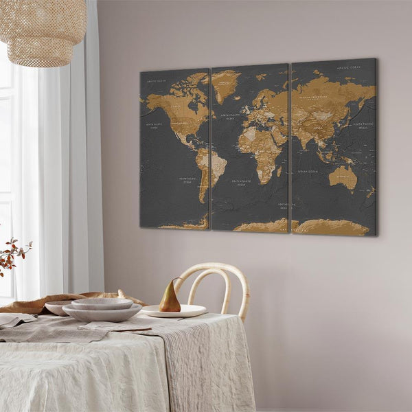 Quadro - World Map: Modern Aesthetics