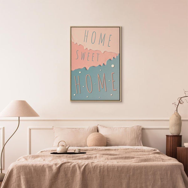 Quadro - Inscriptions: Home Sweet Home (1 Part) Vertical