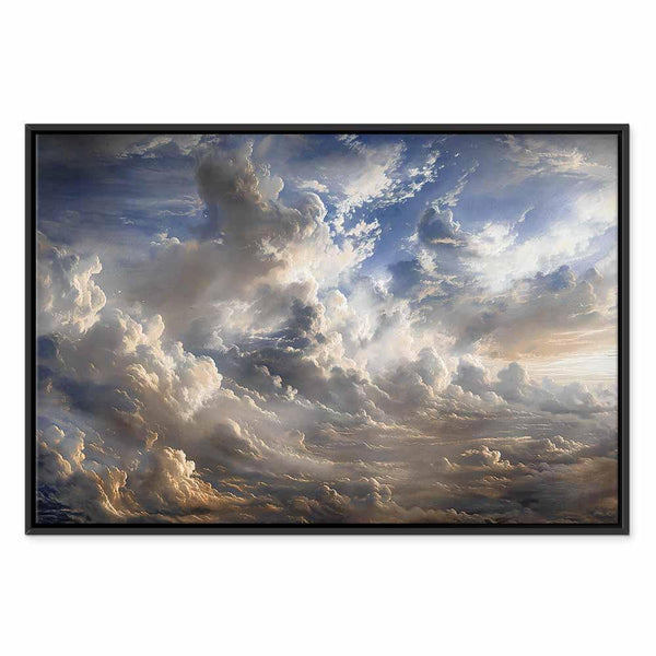 Quadro - Golden Reflections on Clouds Foretelling Dusk