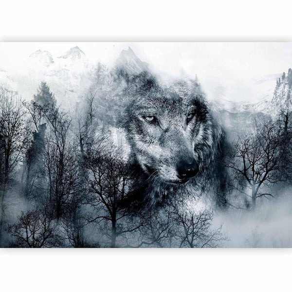 Carta da parati - Mountain Predator (Black and White)