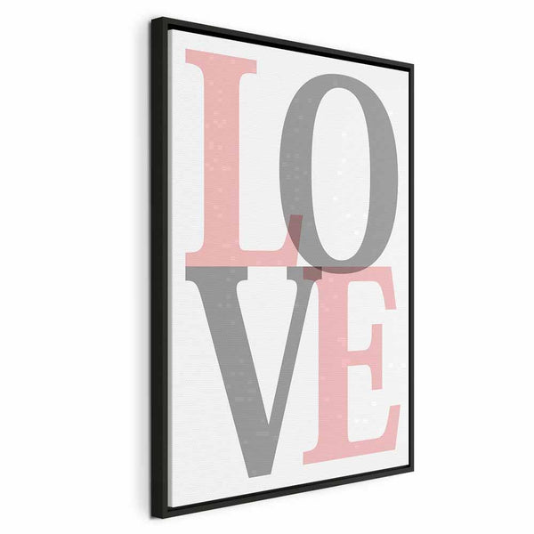 Quadro - Grey Love (1 Part) Vertical