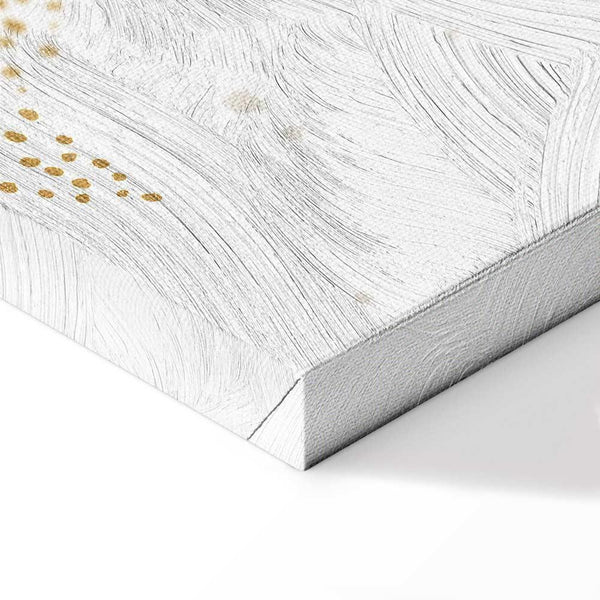 Quadro - Fairy-Tale Galaxy - Phases of the Moon in Yellow Tones Among Stars in Beige and Ash Colors with Stardust