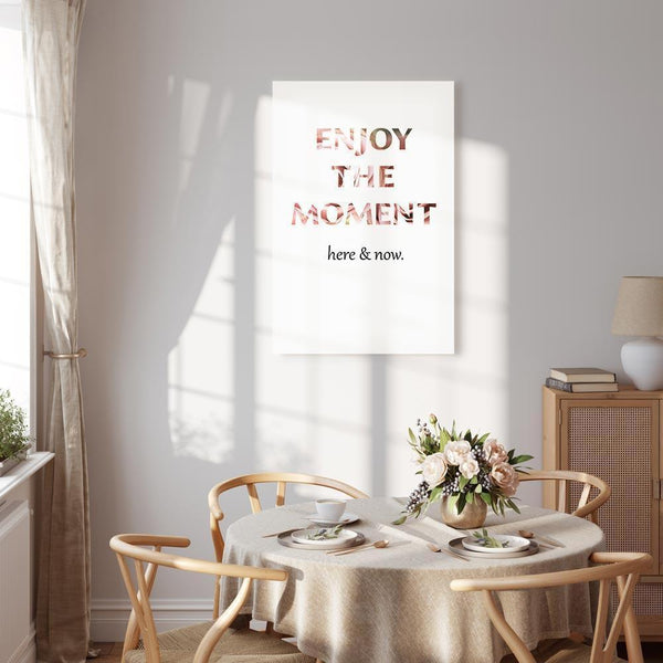 Quadro - Unique Moment (1-part) - English Text on White Background
