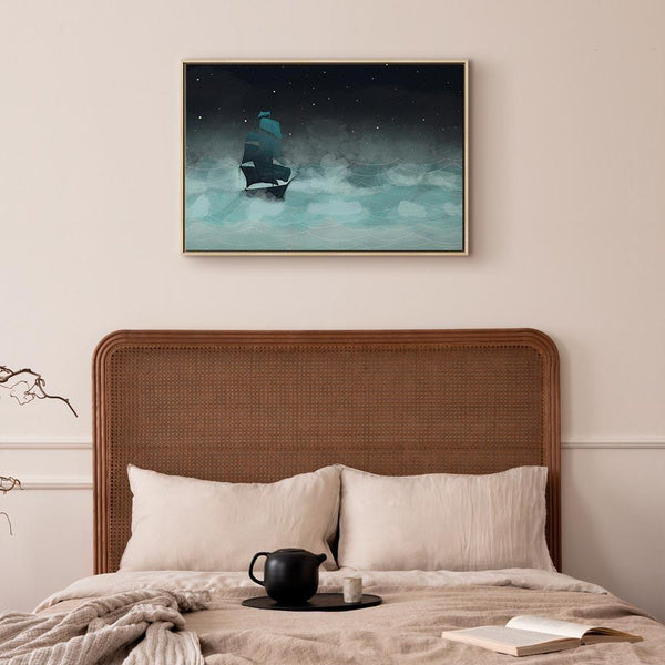 Quadro - Night Waves (1 Part) Wide - Second Variant