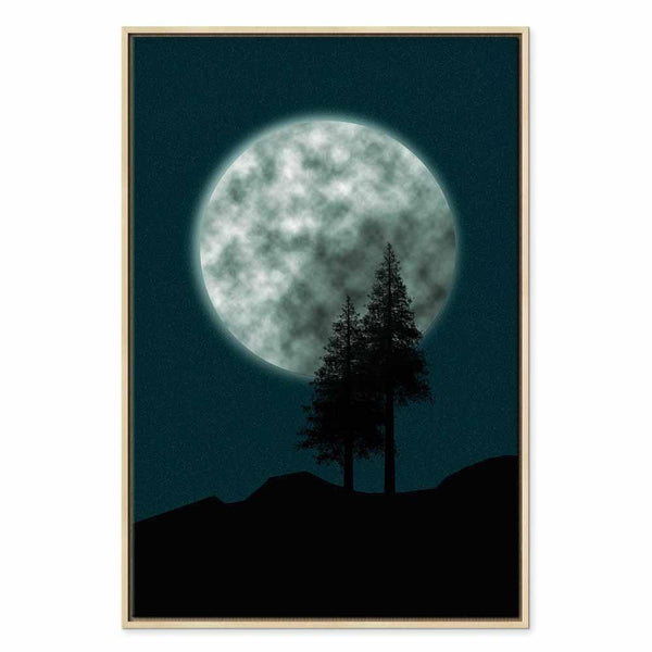 Quadro - Beautiful Full Moon (1 Part) Vertical