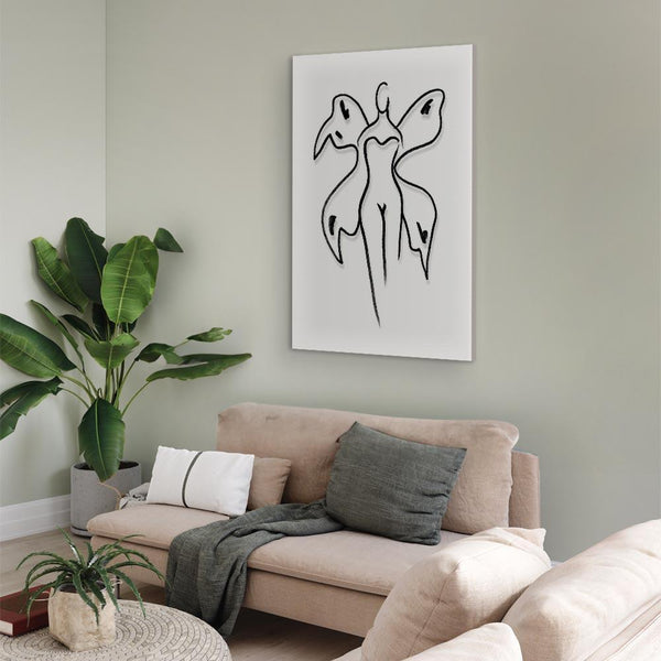 Quadro - Butterfly Woman (1 Part) Vertical