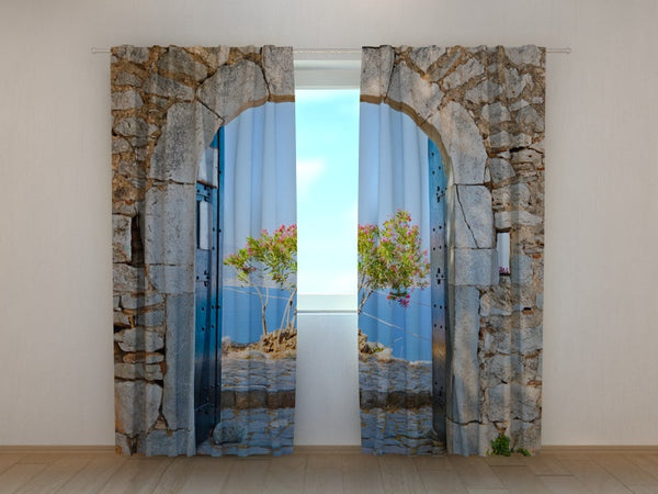 Foto Tende con Stampa Arco sul Mare