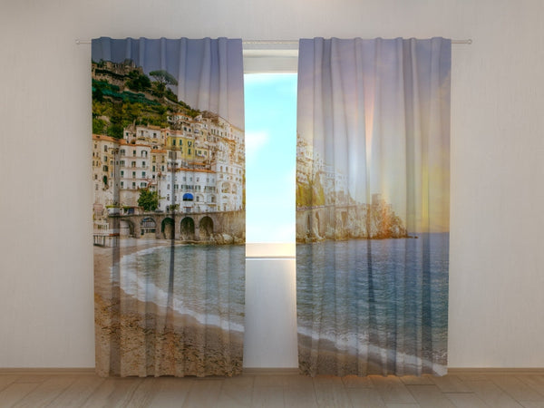 Foto Tende con Stampa Bellissima Costiera Amalfitana