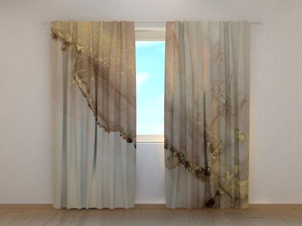Foto Tende Marmo Beige con Oro