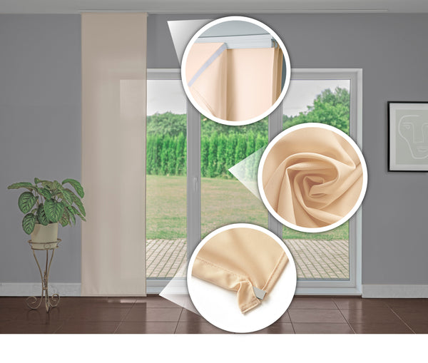 Tenda a Pannello in tinta unita Colore Beige Chiaro Screen