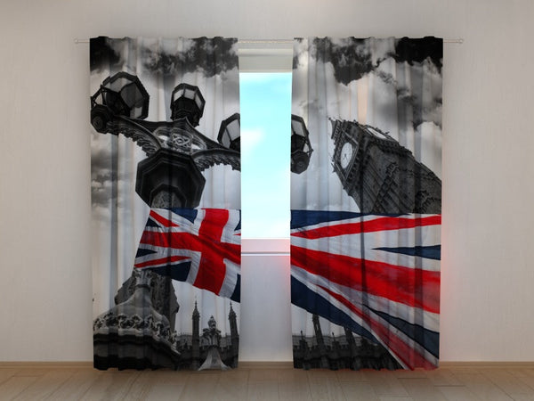 Foto Tende con Stampa Bandiera Inglese 2