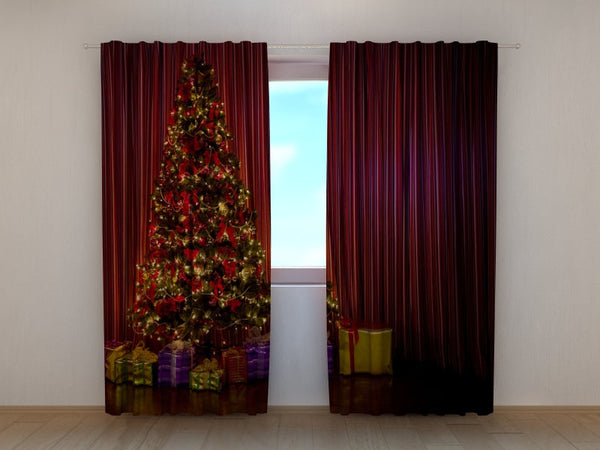 Foto Tende con Stampa Albero di Natale 1