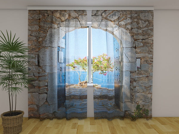 Foto Tende con Stampa Arco sul Mare