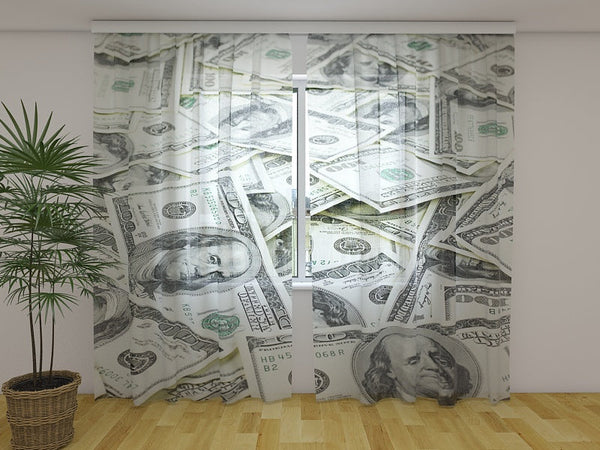 Foto Tende con Stampa Dollari