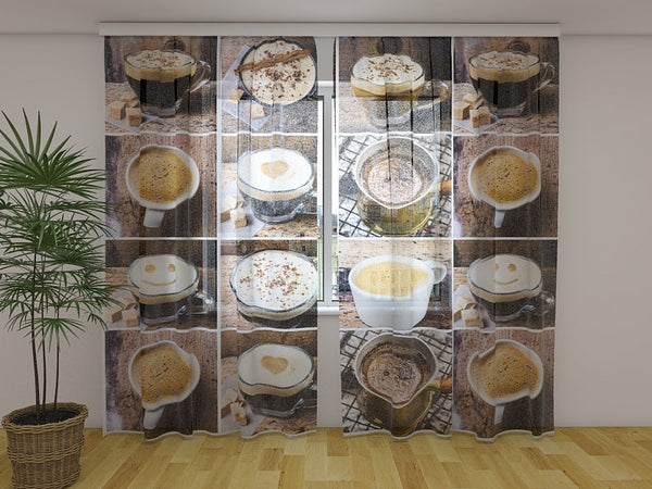 Foto Tende con Stampa Caffè Aromatizzato
