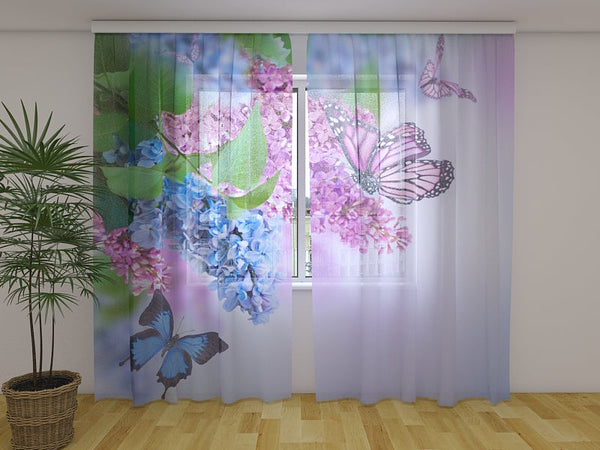 Foto Tende Lillà e Farfalle