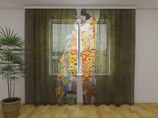 Foto Tende con Stampa Gustav Klimt La Speranza II