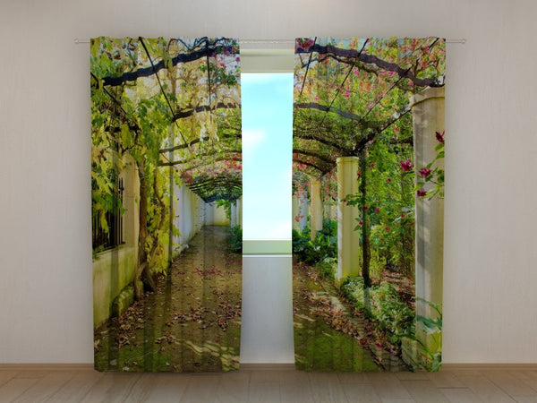 Foto Tende con Stampa Arco Verde