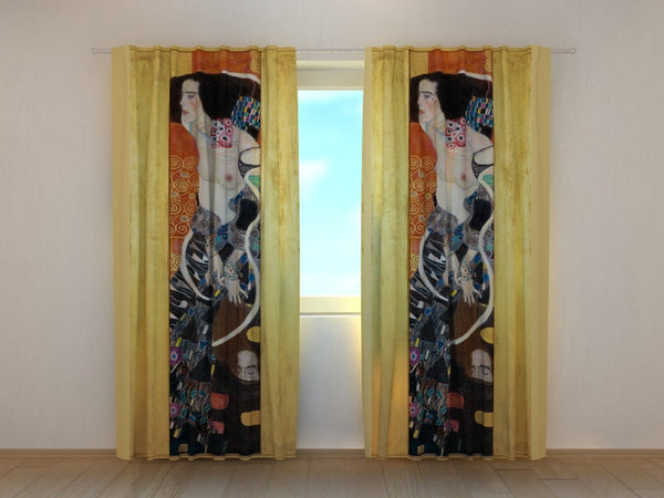 Foto Tende con Stampa Gustav Klimt Giuditta II