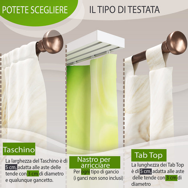 Foto Tende con Stampa Fino alla Bellezza