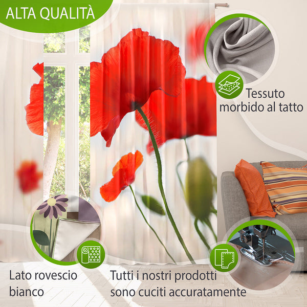 Foto Tende con Stampa Affetto delle Tigri