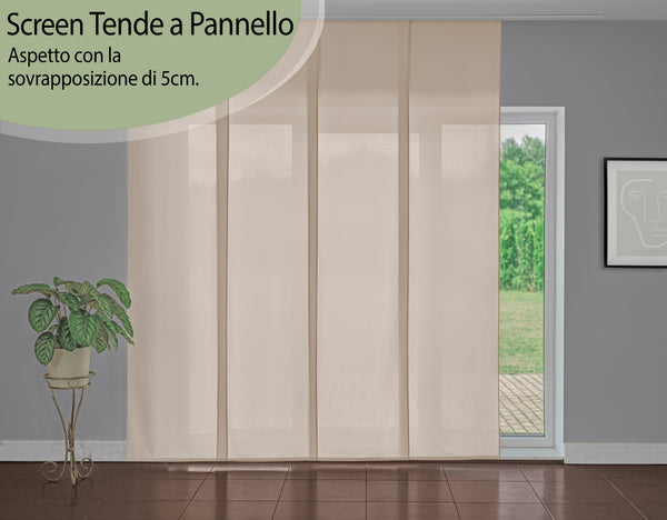 Tenda a Pannello in tinta unita Colore Beige Chiaro Screen