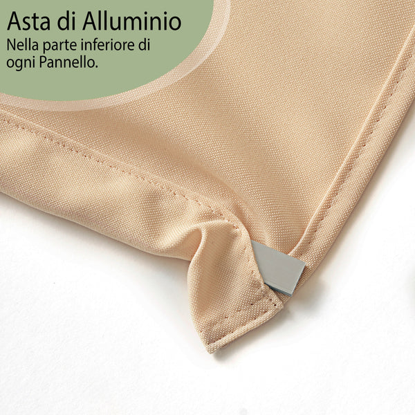 Tenda a Pannello in tinta unita Colore Beige Chiaro Screen