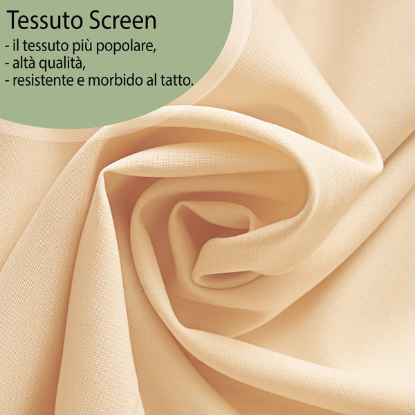 Tenda a Pannello in tinta unita Colore Beige Chiaro Screen