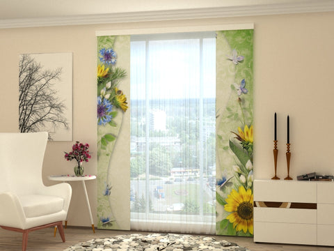 No. 918 Emily Tenda A Pannello Scorrevole In Voile Trasparente Con Occhielli – 254x213 Cm, Bianco, Per Porte Finestre E Portefinestre