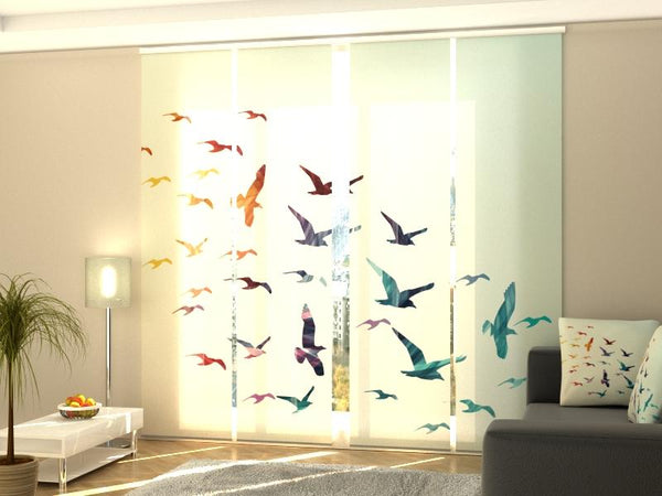 Set di 4 Tende a Pannello Volo da Sogno