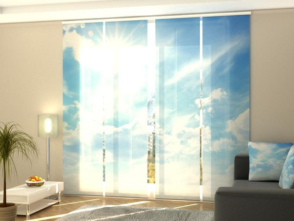 Set di 4 Tende a Pannello Cielo
