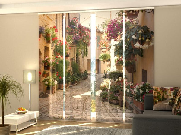 Set di 4 Tende a Pannello Giornata Soleggiata in Italia