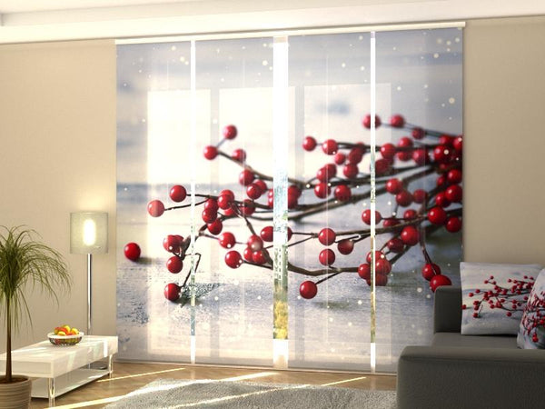 Set di 4 Tende a Pannello Decorazioni Natalizie