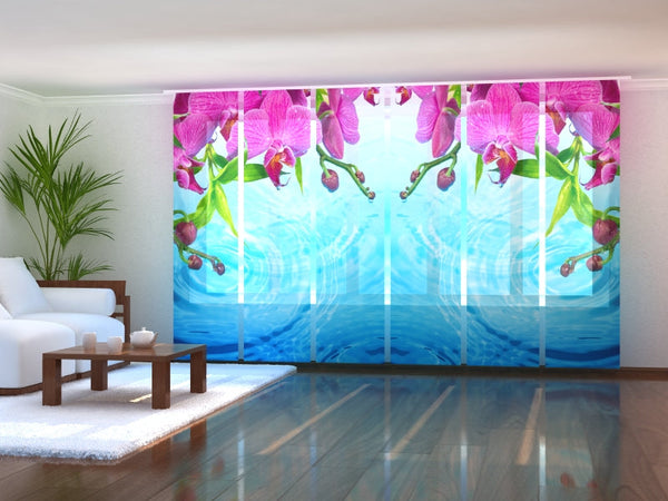 Set di 6 Tende a Pannello Orchidea Meravigliosa