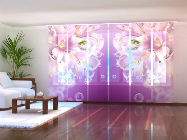 Set di 6 Tende a Pannello Gigli di Afrodite