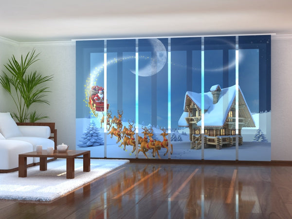 Set di 6 Tende a Pannello Racconto Natalizio