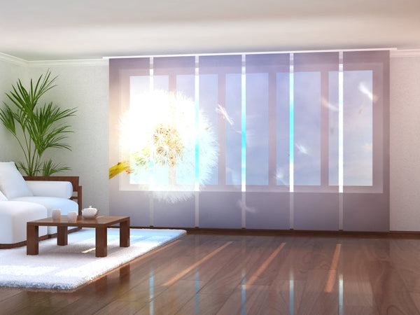 Set di 6 Tende a Pannello Dente di Leone Sognante