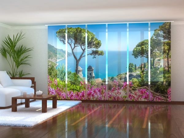 Set di 6 Tende a Pannello I Giardini Di Villa Rufolo in Costiera Amalfitana